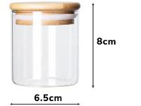 Jogo de Potes de Vidro Brinox Redondo 180ml Ekko Lock & Stock 6 Peças - 9