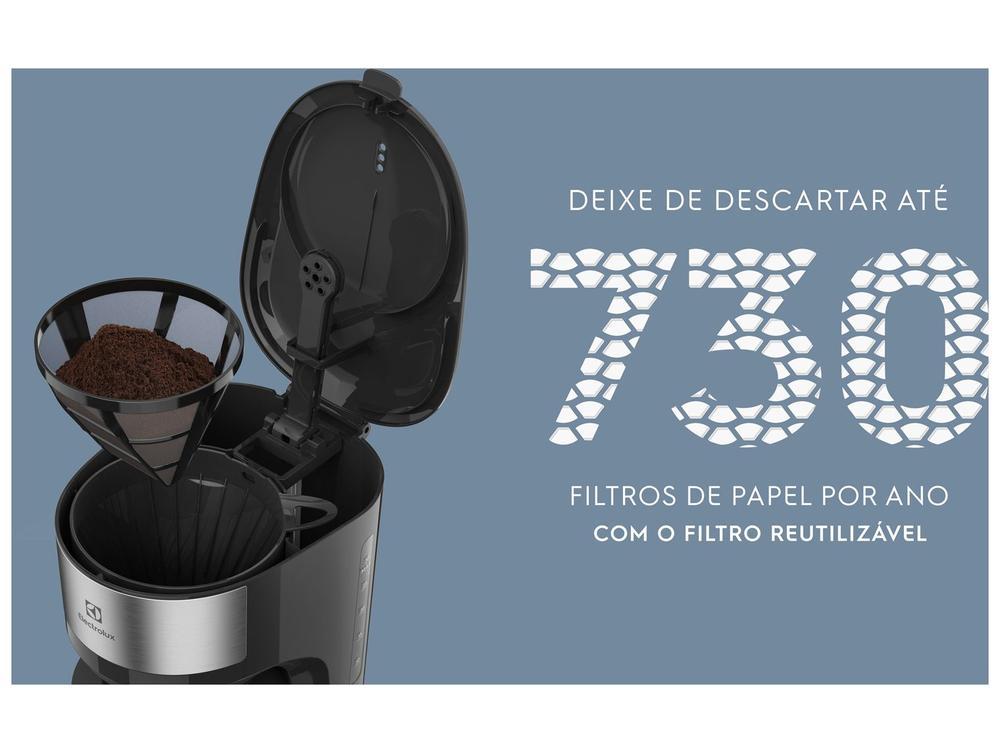 Cafeteira Elétrica Electrolux Efficient ECM22 Jarra Inox 30 Xícaras Preta 4911AOBR505 - 3