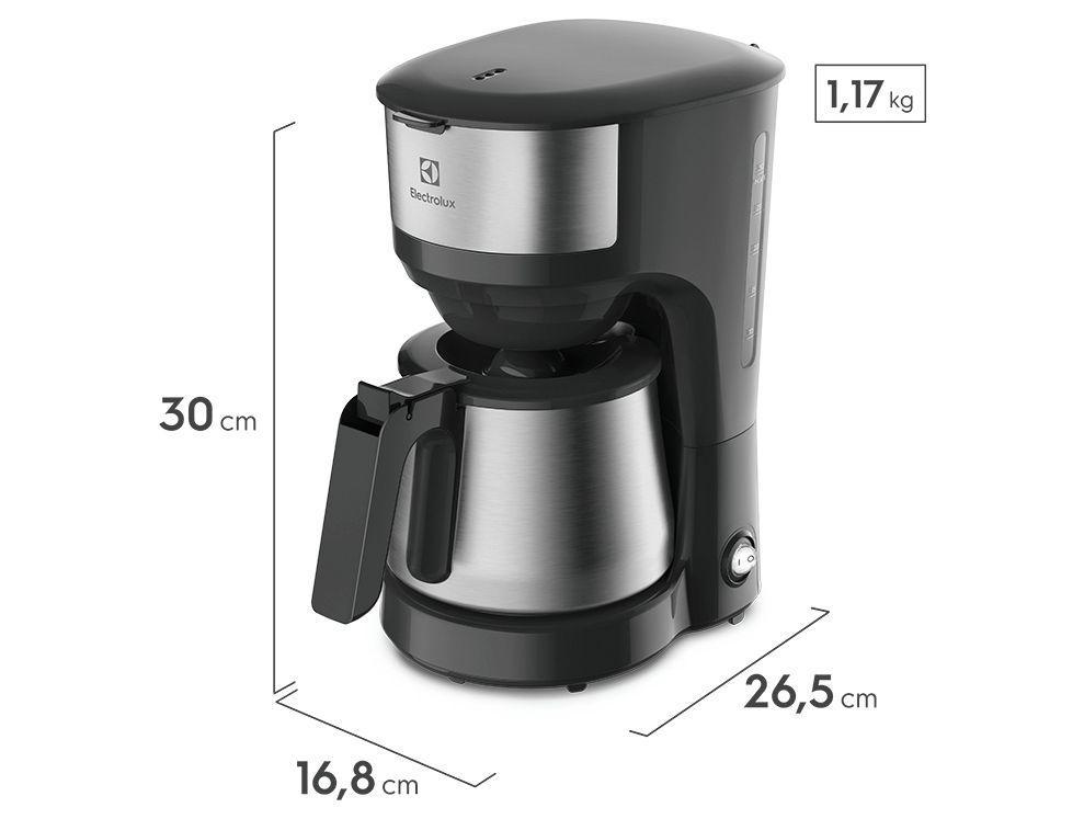 Cafeteira Elétrica Electrolux Efficient ECM22 Jarra Inox 30 Xícaras Preta 4911AOBR505 - 8