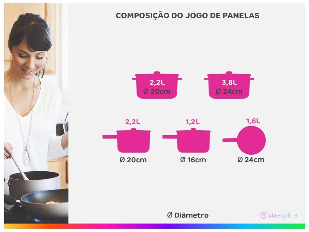 Jogo de Panelas Brinox Mocha Mousse 5 Peças Optima Ceramic Life - 3