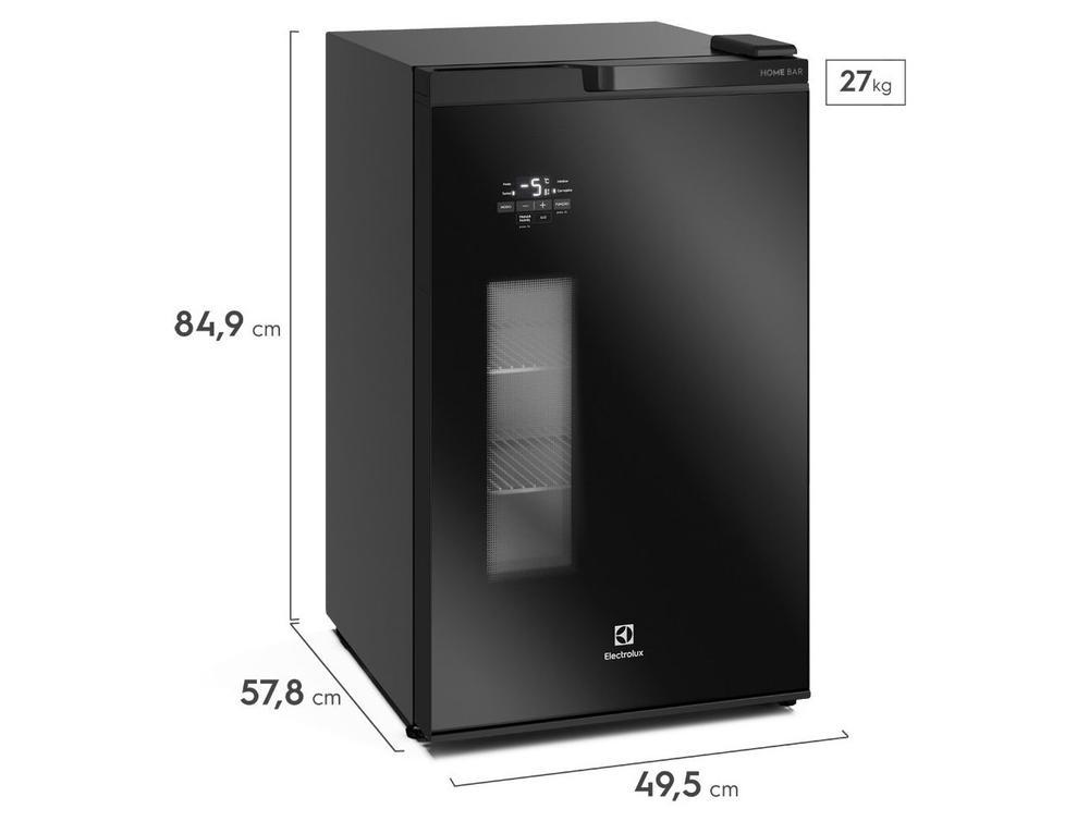 Cervejeira Electrolux Home Bar EB100 Vertical Preta 100L Frost Free - 8