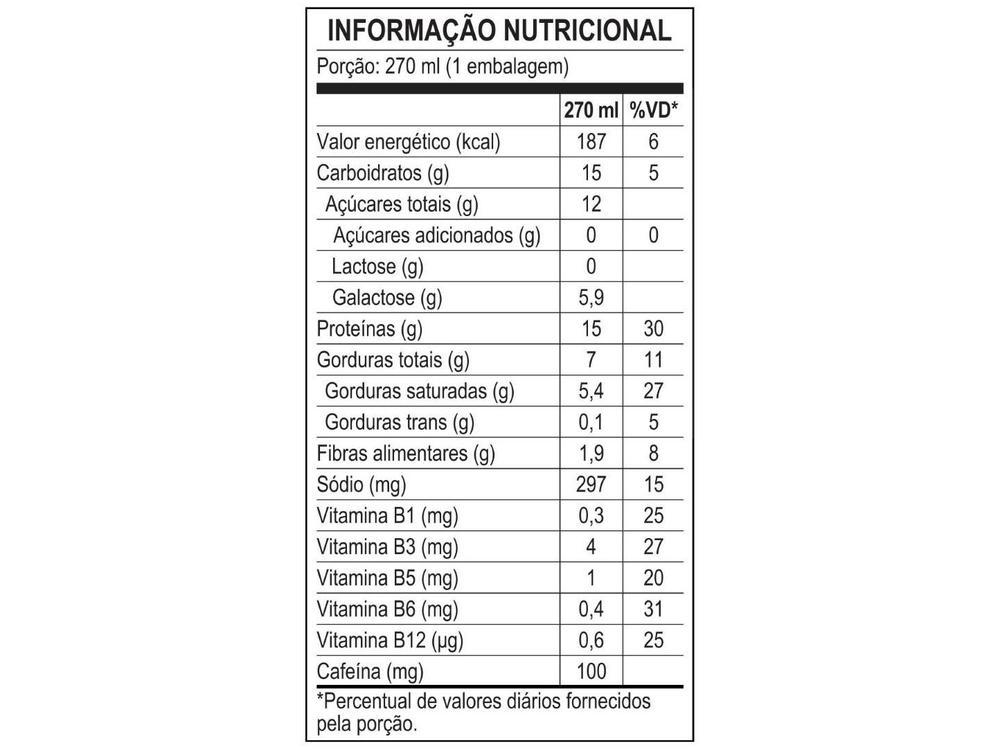 Bebida Lactea com 15g de Proteínas Nescafe Pro-Energy Capuccino Classico 270ml 6 unidades - 3