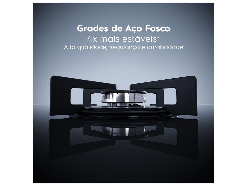 Cooktop 5 Bocas GLP Electrolux Preto Acendimento Automático Efficient KE5GT - 2