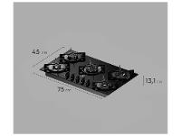 Cooktop 5 Bocas GLP Electrolux Preto Acendimento Automático Efficient KE5GT - 8