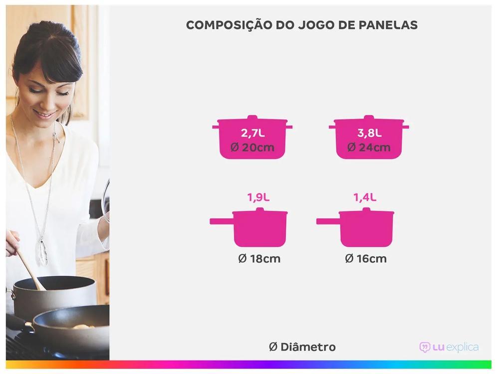 Jogo de Panelas Brinox Verde Olive 5 Peças - 3