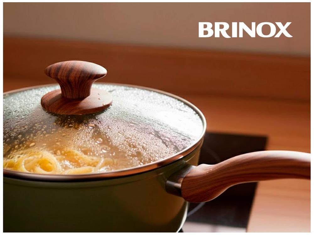 Jogo de Panelas Brinox Verde Olive 5 Peças - 7