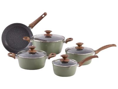 Jogo de Panelas Brinox de Alumínio Mocha Mousse 5 Peças Optima