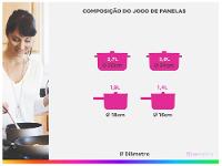 Jogo de Panelas Brinox Verde Olive 5 Peças - 3