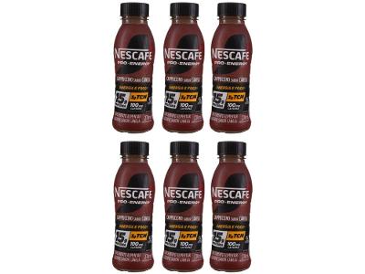Bebida Lactea com 15g de Proteínas Nescafe Pro-Energy Capuccino Canela 270ml 6 unidades