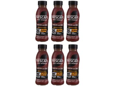 Bebida Lactea com 15g de Proteínas Nescafe Pro-Energy Capuccino Canela 270ml 6 unidades