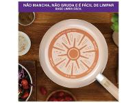 Jogo de Panelas Rochedo de Alumínio Vanilla Fundo Triplo 5 Peças Ceramic Light Sand - 8