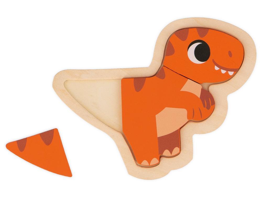 Quebra-cabeça 5 Peças Dinossauro Encaixa-Formas  - 4