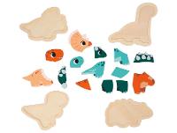 Quebra-cabeça 5 Peças Dinossauro Encaixa-Formas  - 2