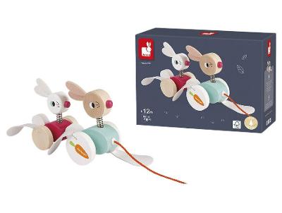Brinquedo para Bebê Coelhos para Passear
