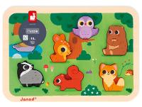 Brinquedo de Empilhar Animais da Floresta Encaixa  - 5