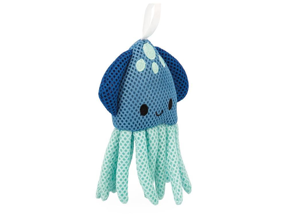 Esponja de Banho Janod Animais Marinhos Azul Laranja e Vermelho 3 Unidades - 4