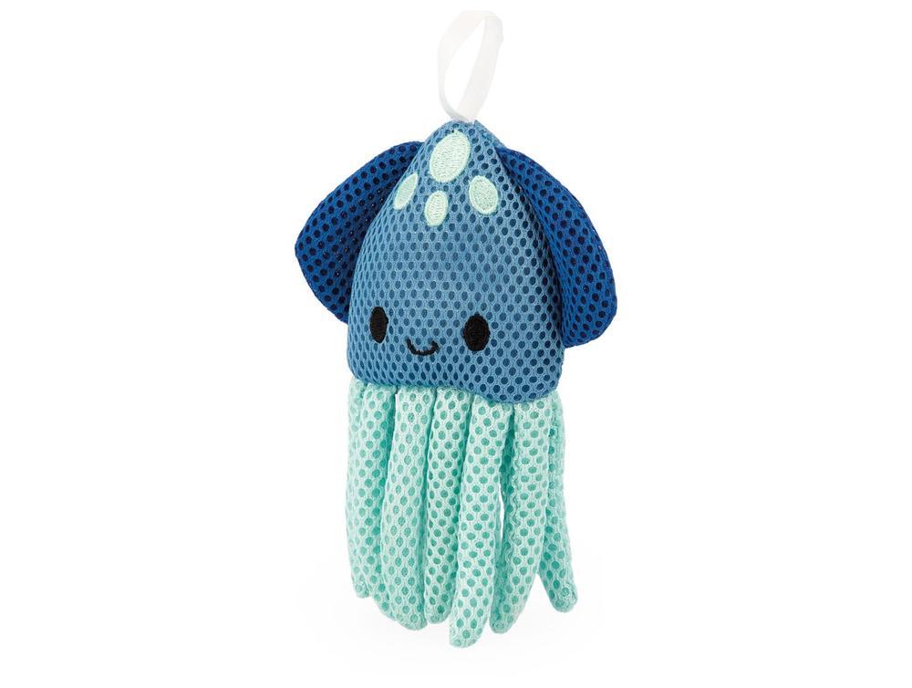 Esponja de Banho Janod Animais Marinhos Azul Laranja e Vermelho 3 Unidades - 5