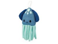 Esponja de Banho Janod Animais Marinhos Azul Laranja e Vermelho 3 Unidades - 5