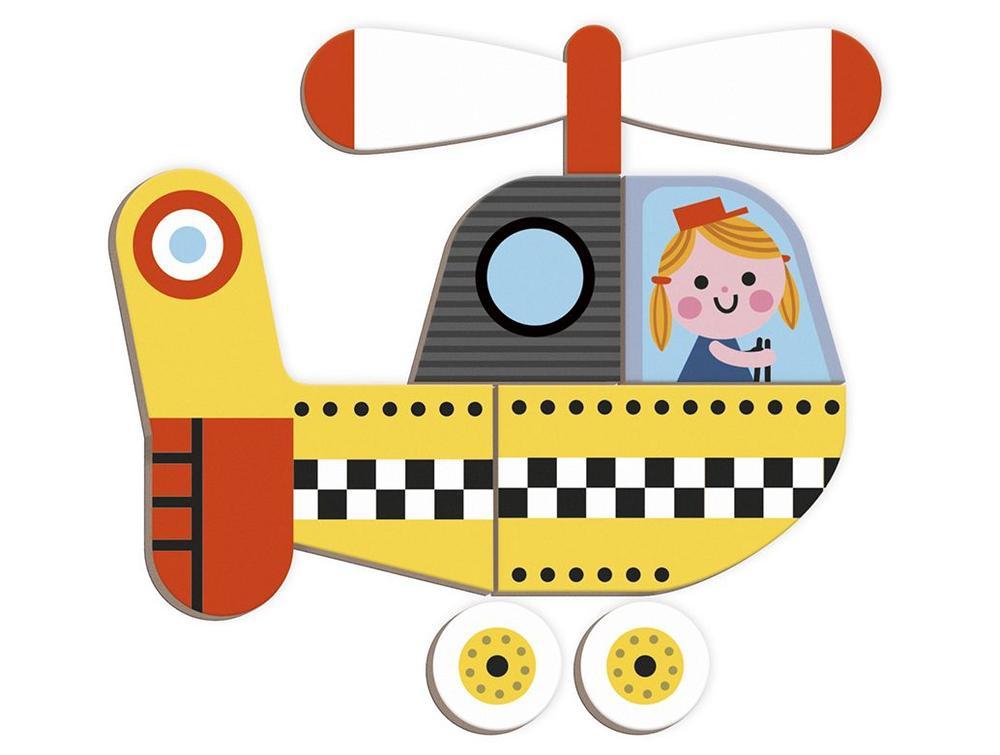 Livro Infantil Veículos Janod Magnético com Cartões - 4