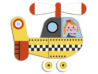 Livro Infantil Veículos Janod Magnético com Cartões