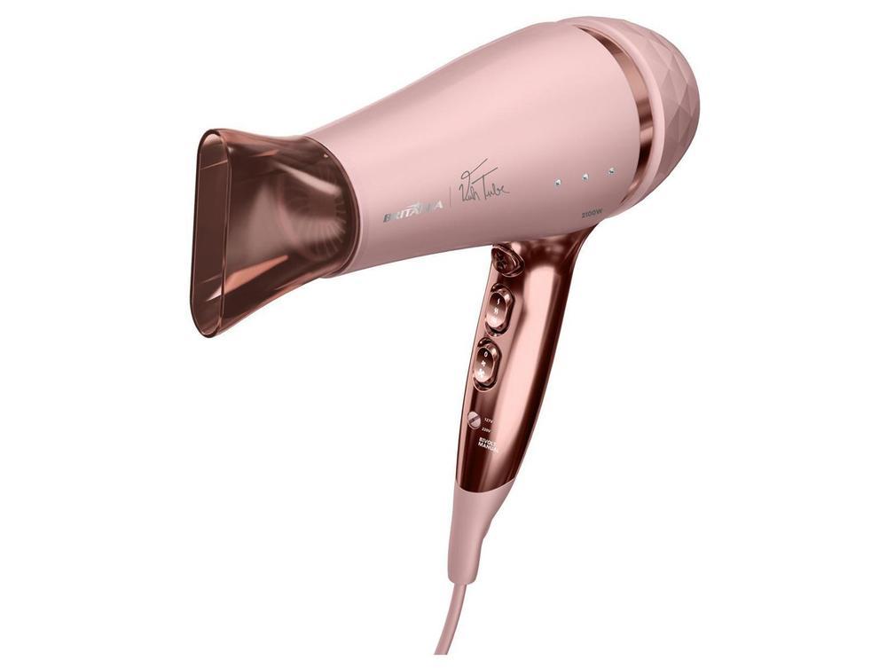 Secador de Cabelo Britânia Íon Tourmaline Rosa 2100W 2 Velocidades BSC21A - 9