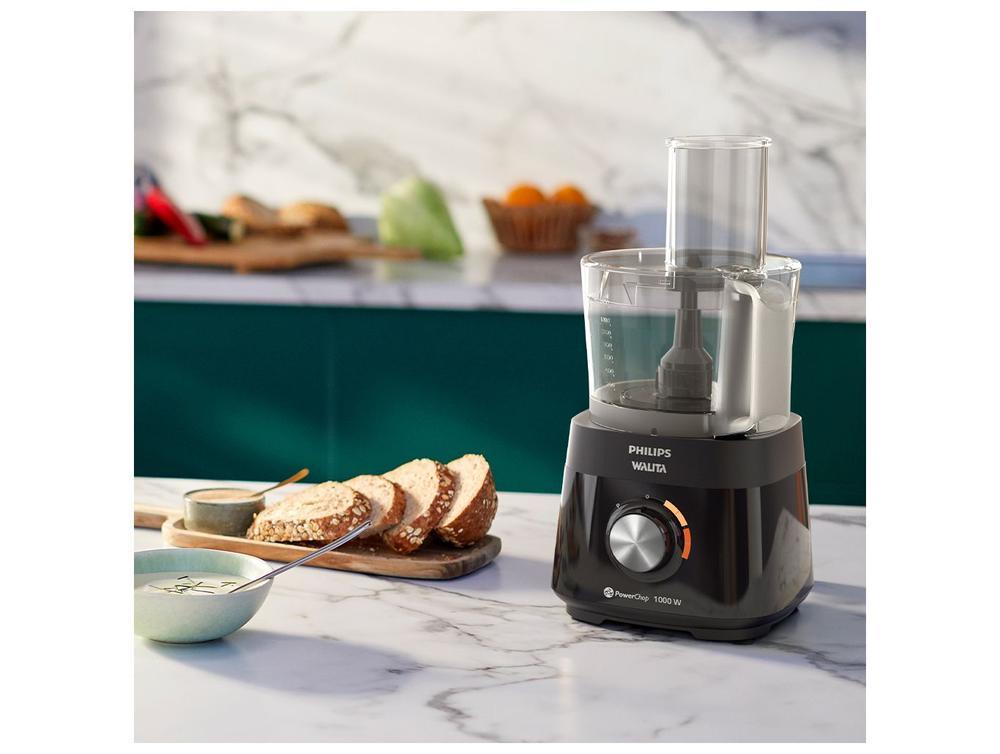 Multi-processador de Alimentos Philips Walita 1000W Preto PowerChop HR7304/90 - 5