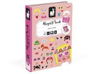 Livro Crazy Faces Acessórios Janod Magnético com Cartões - 8