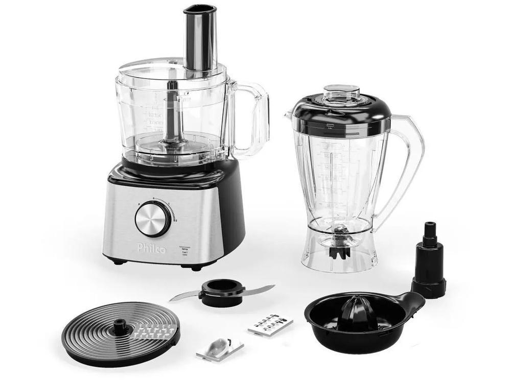 Multi Processador de Alimentos Philco 1000W Preto e Prata PMP10A 5 em 1 103301060 - 3