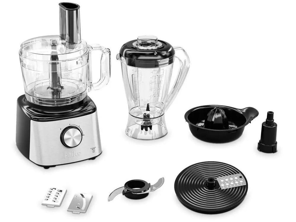 Multi Processador de Alimentos Philco 1000W Preto e Prata PMP10A 5 em 1 103301060 - 4