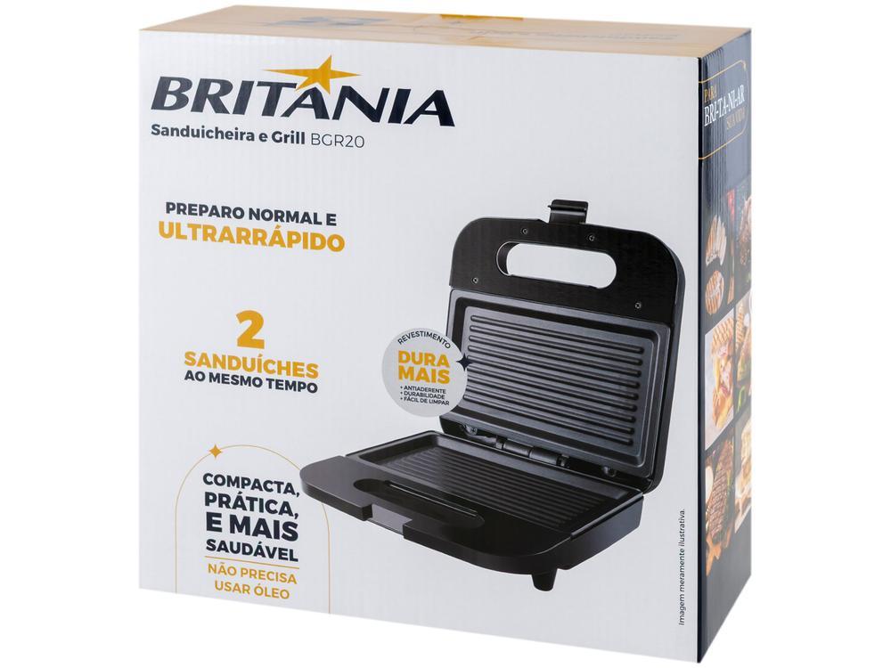 Sanduicheira Britânia BGR20 1500W Preta 66701196 - 9