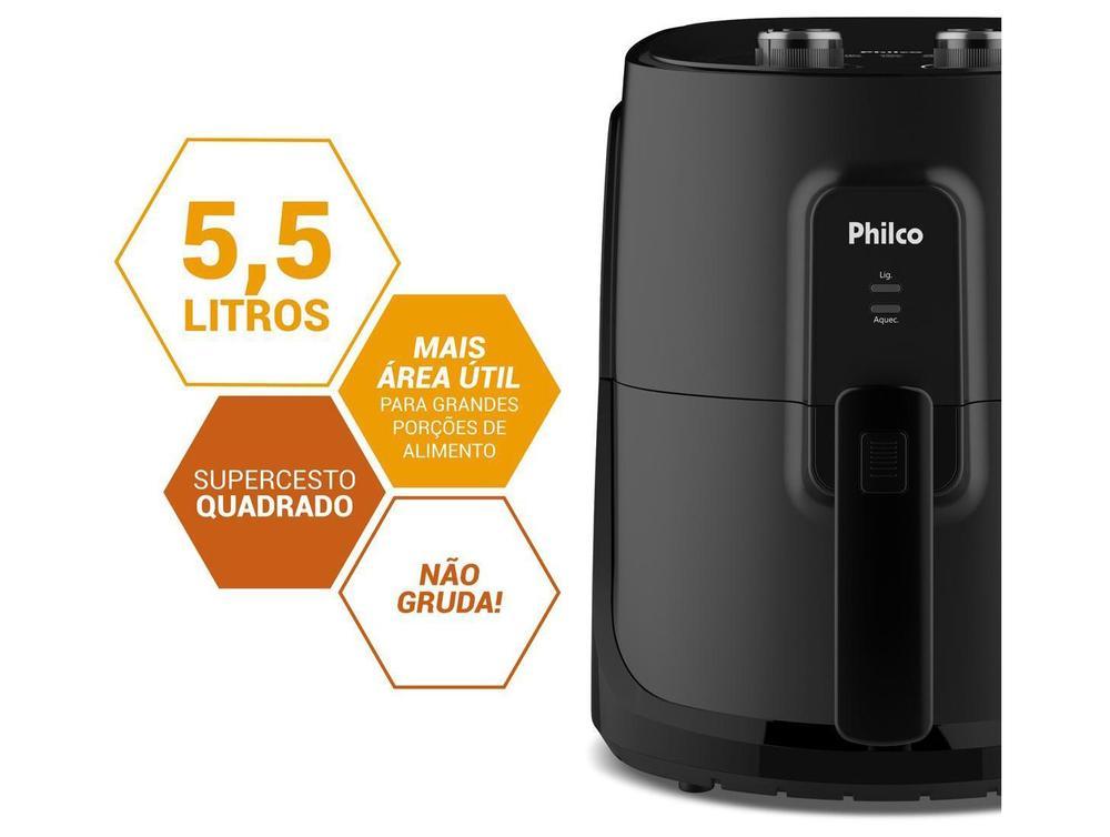 Air Fryer Philco PAF55B Preto 5,5L - 2