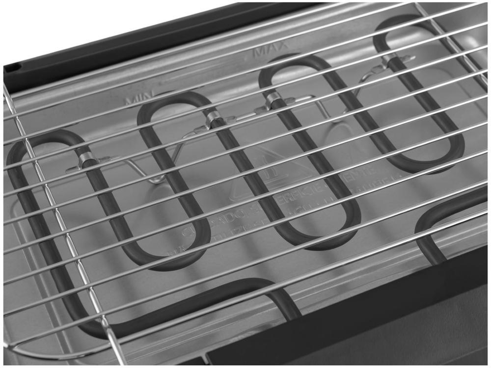 Churrasqueira Elétrica De mesa Britânia 1500W de potência BCQ10A - 7