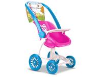 Carrinho para Boneca Confort Baby Rosa e Azul  - 2