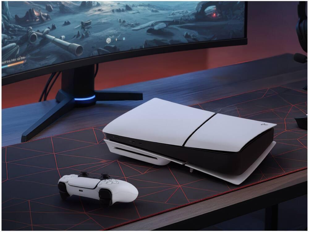 PlayStation 5 Disk 2025 1TB 1 Controle Branco Sony com 2 Jogos - 2