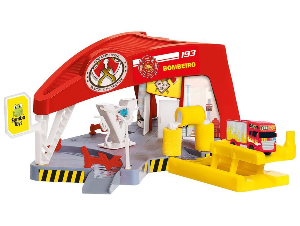 Playset Bombeiro Estação de Bombeiro Samba Toys  - 1