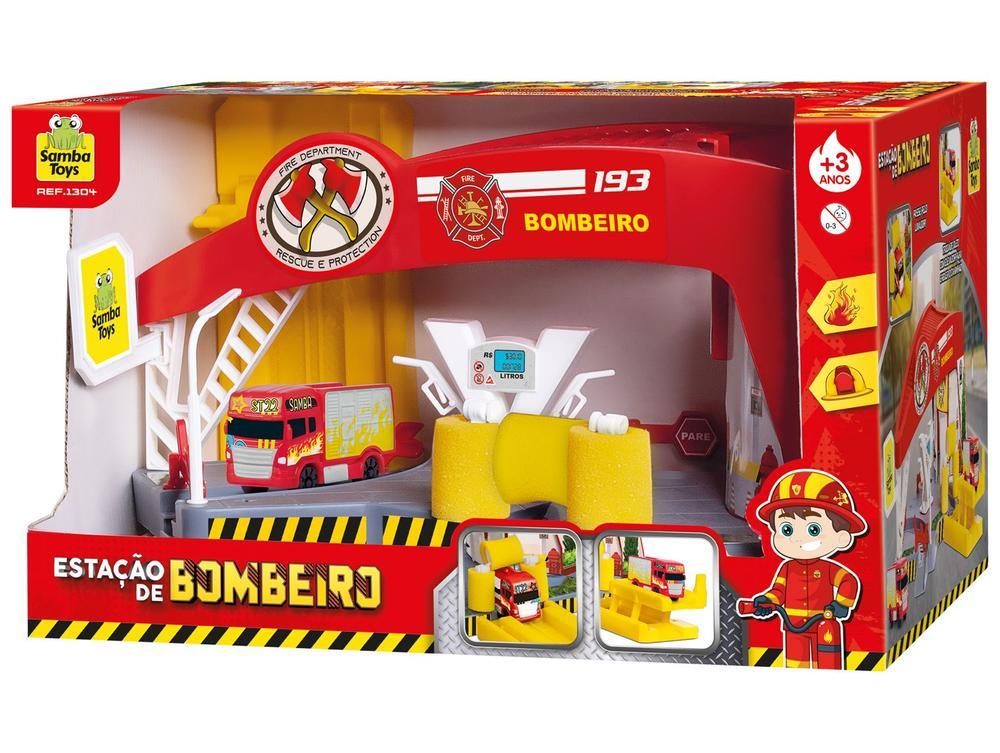 Playset Bombeiro Estação de Bombeiro Samba Toys  - 5