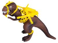 Dinossauro Rex Attack Amarelo e Marrom 10cm  - 2