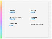 Colchão Queen Umaflex de Molas 25x158x198cm Duomo Black - 2