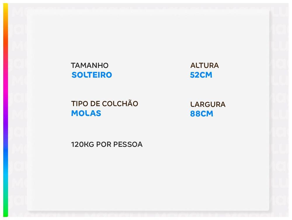 Cama Box Solteiro Umaflex Conjugada de Mola Ensacada 88x52x188cm Carol Plus Euro - 2