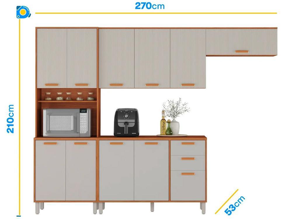 Armário de Cozinha Compacta Itatiaia Itafriz 8 Portas - 3