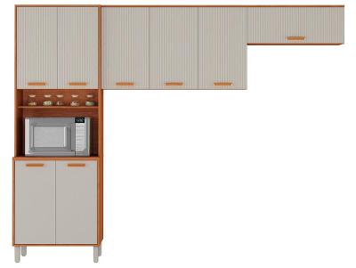 Armário de Cozinha Compacta Itatiaia Itafriz 8 Portas