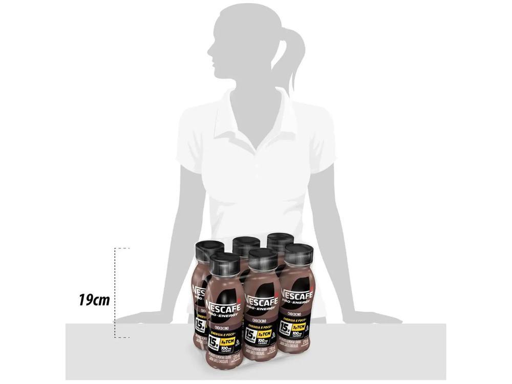 Bebida Lactea com 15g de Proteínas Nescafe Pro-Energy Chococino 270ml 6 unidades - 9