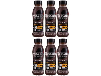Bebida Lactea com 15g de Proteínas Nescafe Pro-Energy Chococino 270ml 6 unidades