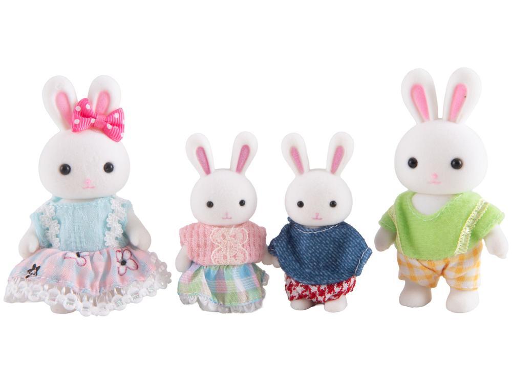 Mini Figura Família Coelho Lulie Kids 4 Unidades  - 1
