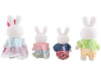 Mini Figura Família Coelho Lulie Kids 4 Unidades  - 3