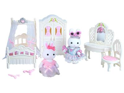 Playset Coelho Lullie Kids Quarto Miniatura 