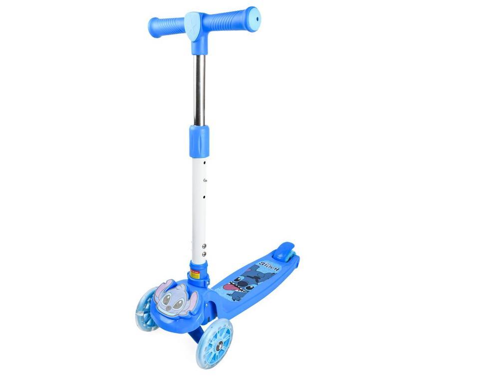 Patinete Infantil 3 Rodas Stitch Ascensus Trading Disney Azul - 3