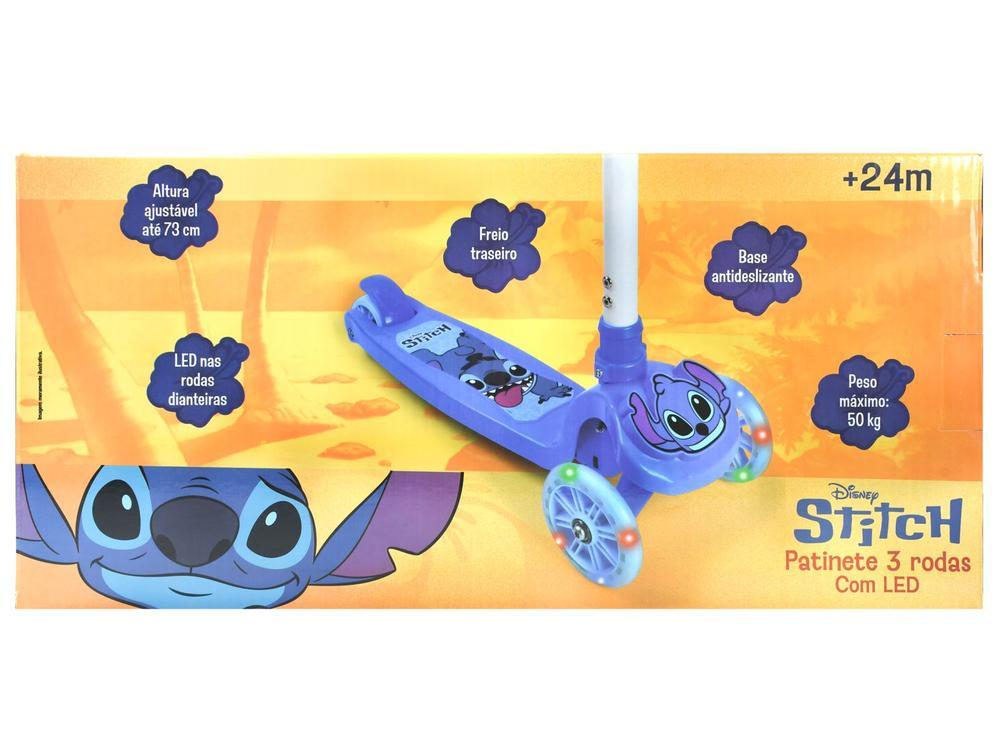 Patinete Infantil 3 Rodas Stitch Ascensus Trading Disney Azul - 8