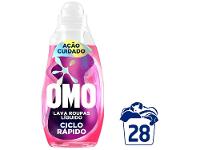 Lava Roupas Líquido Ciclo Rápido OMO Ação Cuidado 1,4L - 2