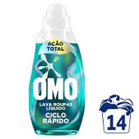 Lava Roupas Líquido Ciclo Rápido OMO Ação Total 750ml - 2